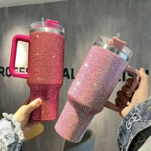 DiamondSip 40oz Vacuum Tumbler – Studded Edition
