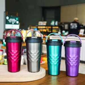 ErgoSip 500ml Travel Coffee Mug with Handle